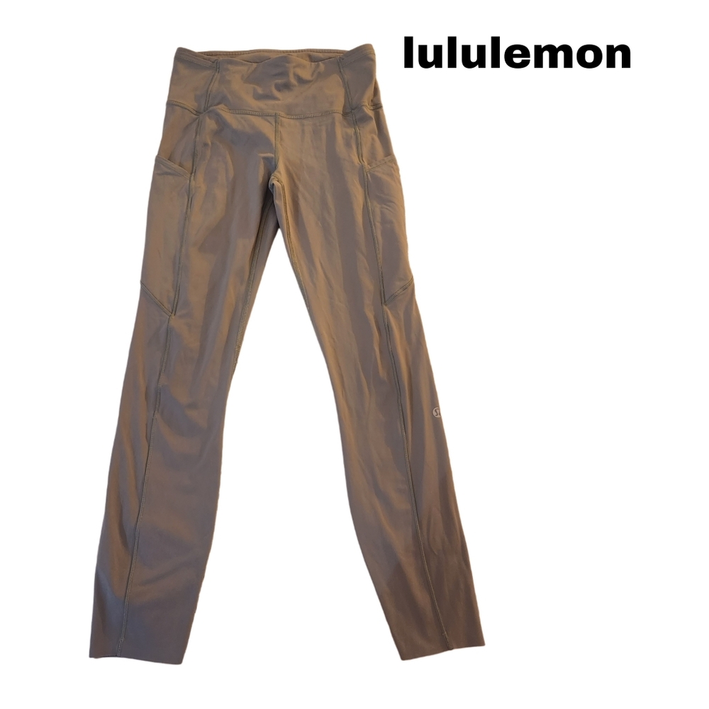 Lululemon Gray High-Waisted Leggings Size 6